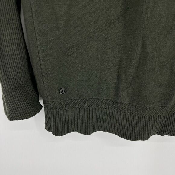 Lululemon Sweater Size 4 Womens Green City Street Cardigan Cashmere Blend Knit - Picture 8 of 8